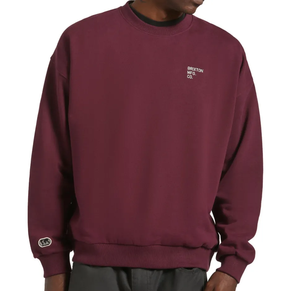 Brixton - Ebroidered Heavy Weight Crew - Puover