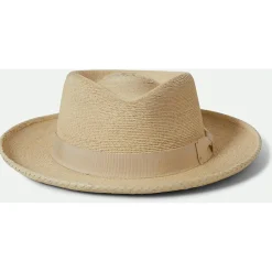 Brixton Kopfbedeckungen|Alltagsbekleidung-- Swindle Straw Fedora - Hut Natural / Natural