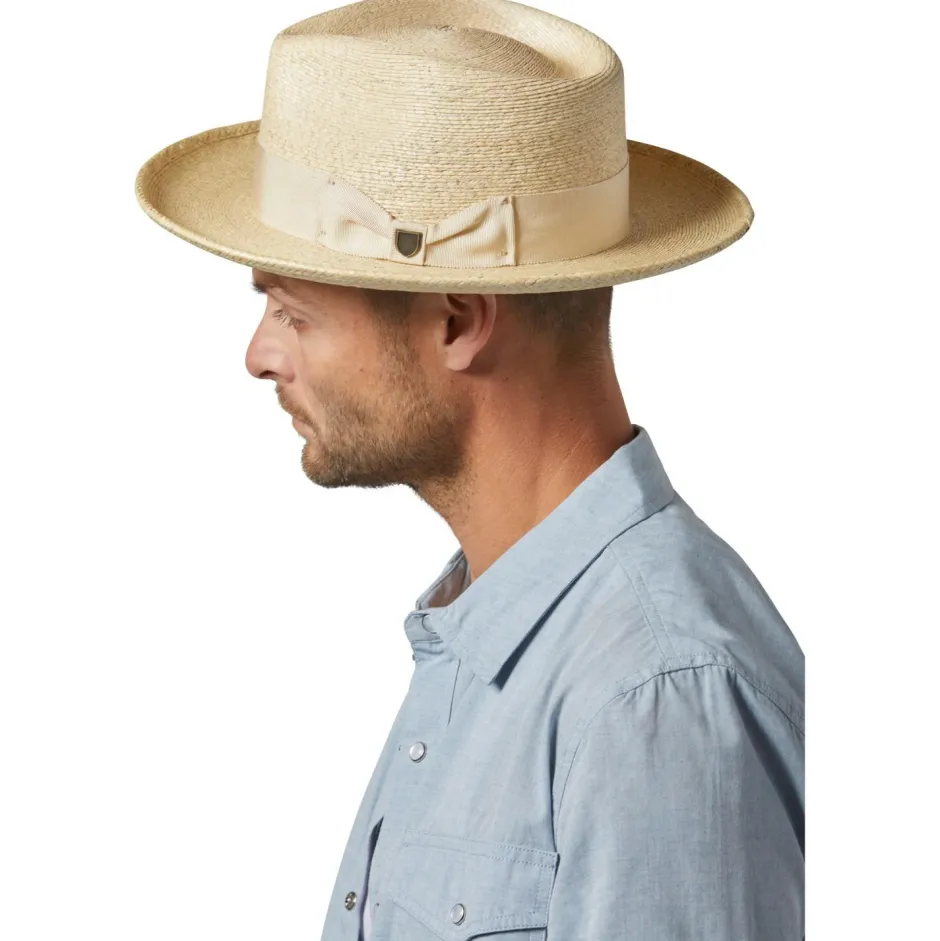 Brixton Kopfbedeckungen|Alltagsbekleidung-- Swindle Straw Fedora - Hut Natural / Natural