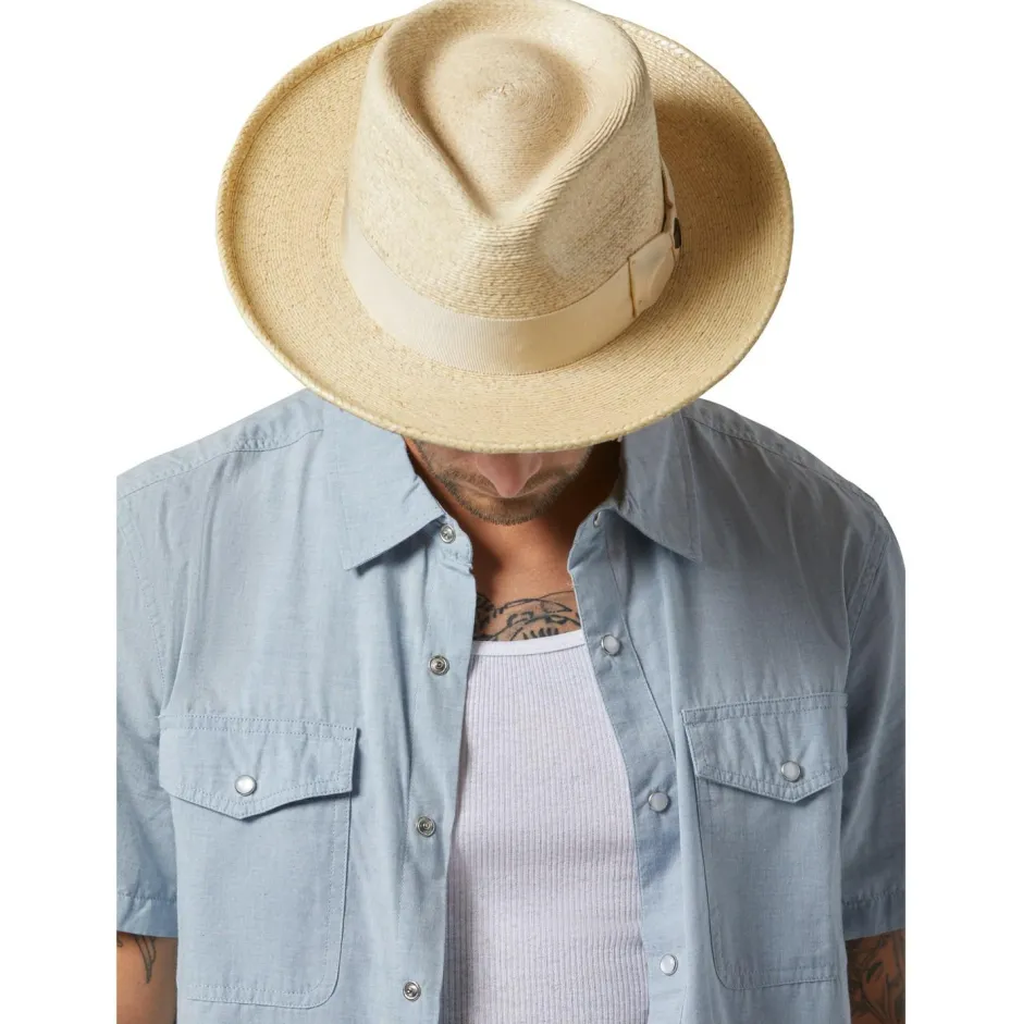 Brixton Kopfbedeckungen|Alltagsbekleidung-- Swindle Straw Fedora - Hut Natural / Natural