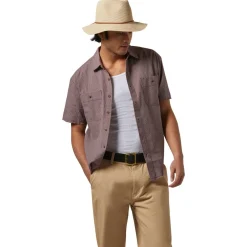 Brixton - Wesley Straw Packable Fedora - Hut Tan Discount