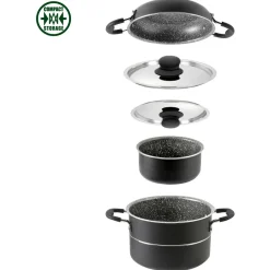Brunner - Pirate 6+1 - Topf-Set Black New