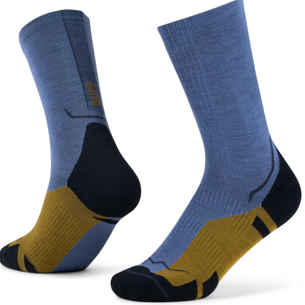 Buff - Merino Lightweight Crew Sock LWC4 - Merinosocken Blue Sale