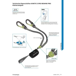 C.A.M.P. Klettersteigsets-- Kinetic Gyro Rewind Pro - Klettersteigset