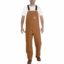 Carhartt Hosen|Alltagsbekleidung-- Bib Overall - Freizeithose Carhartt Brown