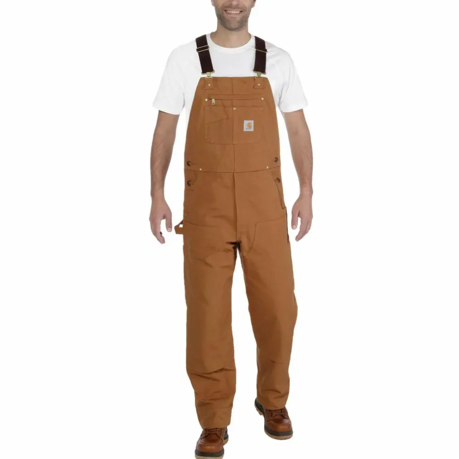 Carhartt Hosen|Alltagsbekleidung-- Bib Overall - Freizeithose Carhartt Brown