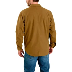 Carhartt Shirts, Hemden & Longsleeves|Alltagsbekleidung-- Canvas Fleece-Lined Shirt Jacket - Hemd Oak Brown
