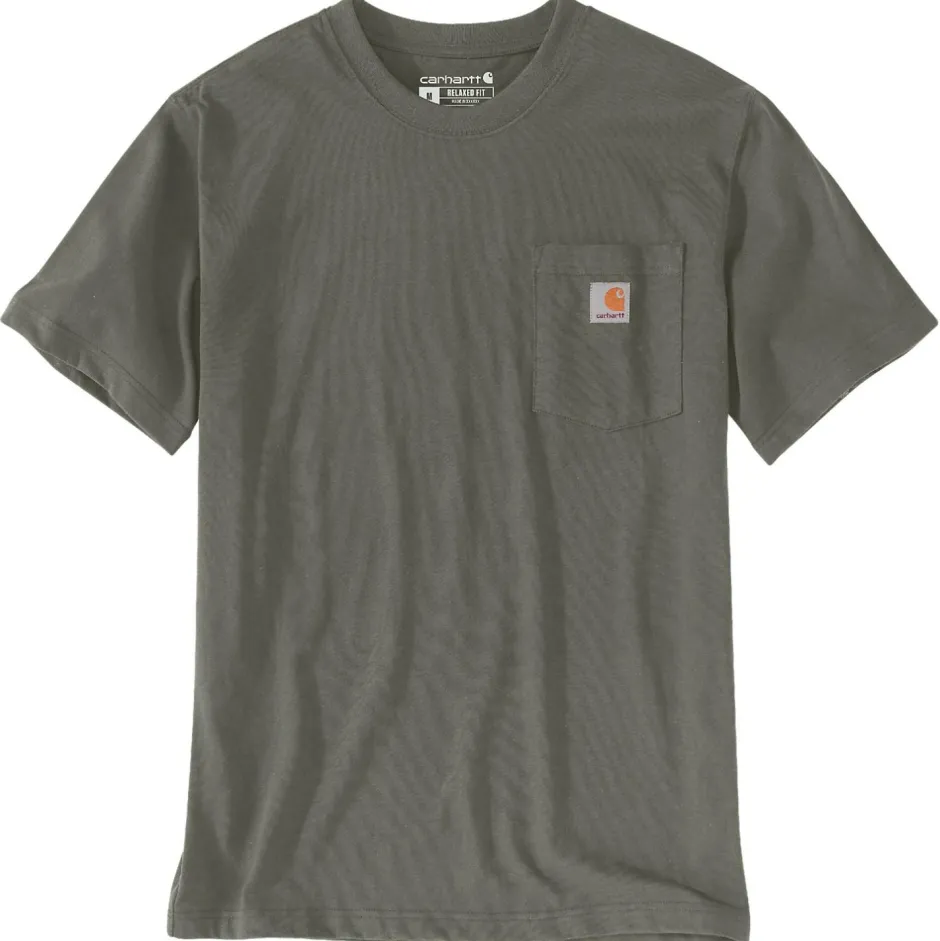 Carhartt Alltagsbekleidung|T-Shirts-- K87 Pocket S/S - T-Shirt Dusty Olive