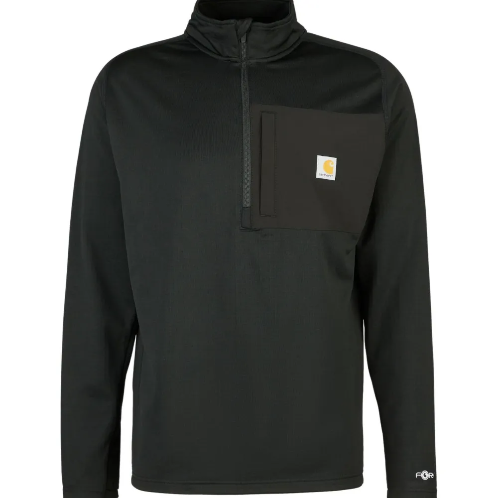 - ock Neck Haf-Zip T-hirt - ongeeve < Carhartt Discount