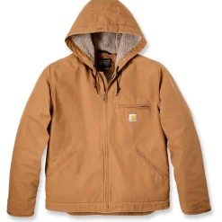 Carhartt - Washed Duck Sherpa Lined Jacket - Freizeitjacke Hot