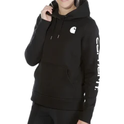 Carhartt Alltagsbekleidung|Pullover & Hoodies-- Women's Clarksburg Logo Sleeve Sweatshirt - Hoodie
