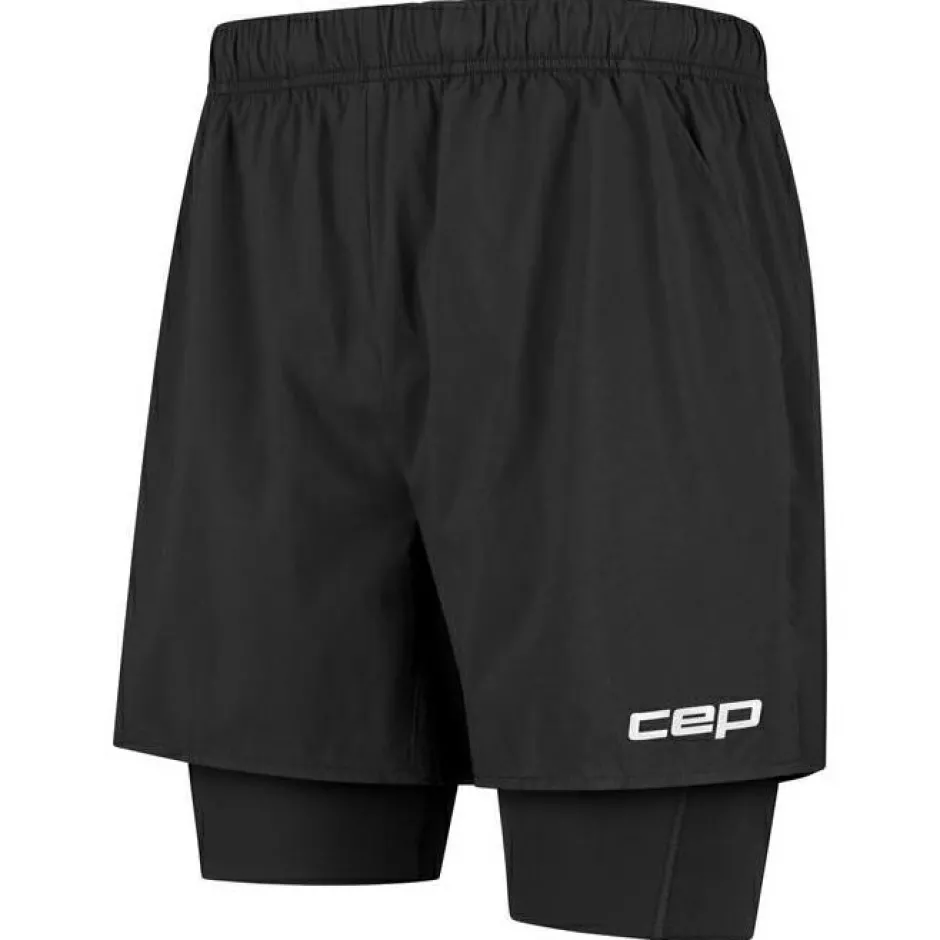 CEP Laufbekleidung|Hosen-- Run Shorts 2In1 - Laufshorts Black