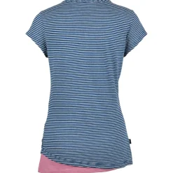 Chillaz Kletterbekleidung|T-Shirts-- Women's Fancy Little Dot Bergfreunde - T-Shirt Indigo Blue Stripes Washed