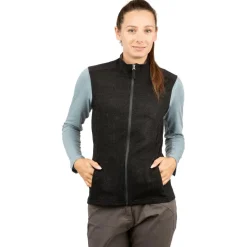 Chillaz Trekkingbekleidung|Alltagsbekleidung-- Women's Mandling Vest - Merinoweste Anthracite Melange