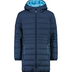 Kinder CMP - Girl's Down Coat Fix Hood Taffeta - Mantel