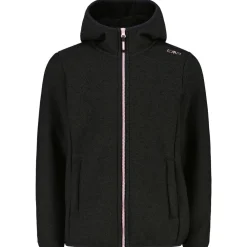 - Girl's Jacket Fix Hood Bonded Knitted w. Fur - Fleecejacke < CMP Online