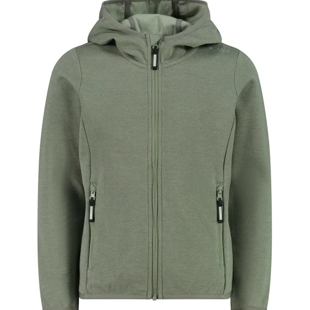 CMP - Girl's Jacket Fix Hood Jacquard Knitted - Fleecejacke