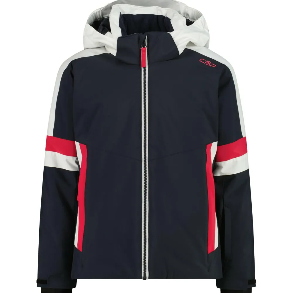 CMP - Girl's Jacket Snaps Hood - Skijacke Hot