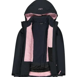 CMP - Girl's Jacket Snaps Hood Twill - Skijacke Clearance
