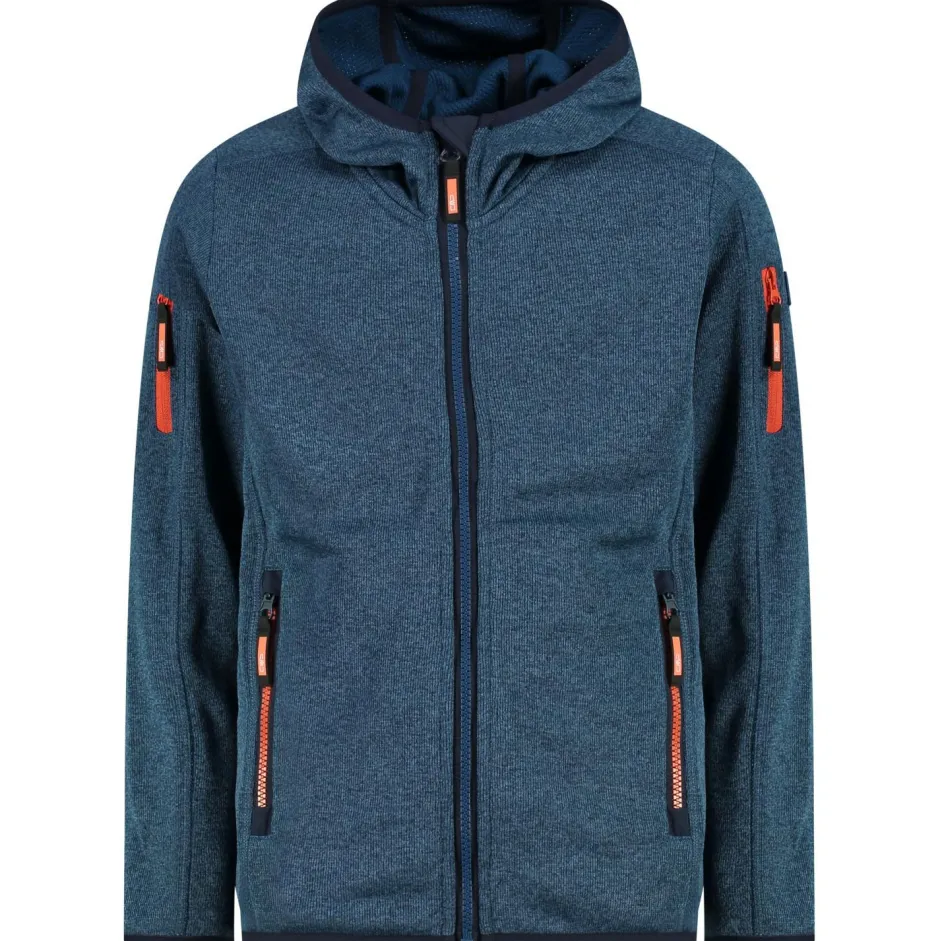 CMP Trekkingbekleidung|Jacken-- Kid's Jacket Fix Hood Knitted + Mesh - Fleecejacke