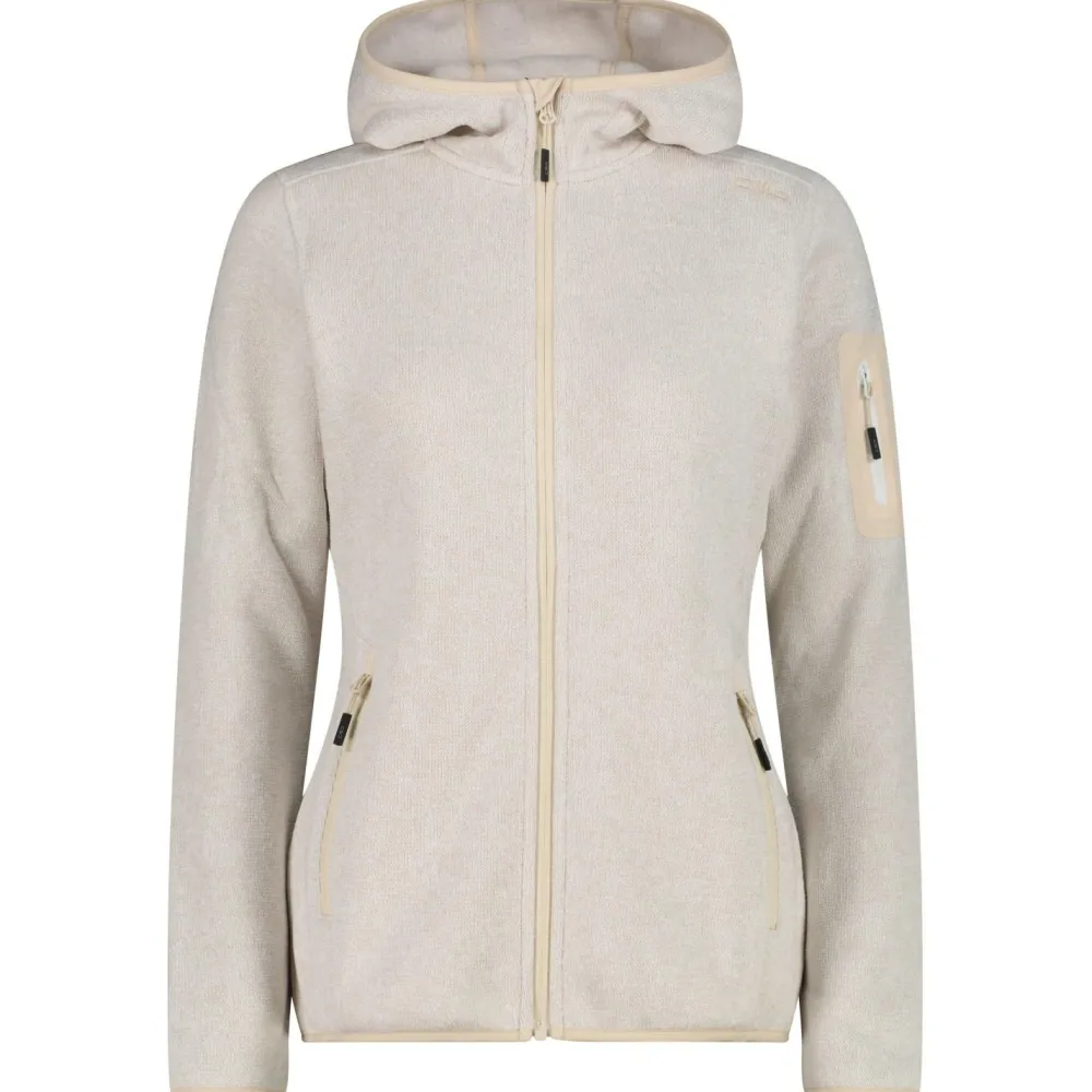 - Women's Jacket Fix Hood Jacquard Knitted 3H19826 - Fleecejacke < CMP Hot