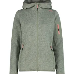 - Women's Jacket Fix Hood Jacquard Knitted 3H19826 - Fleecejacke < CMP Hot