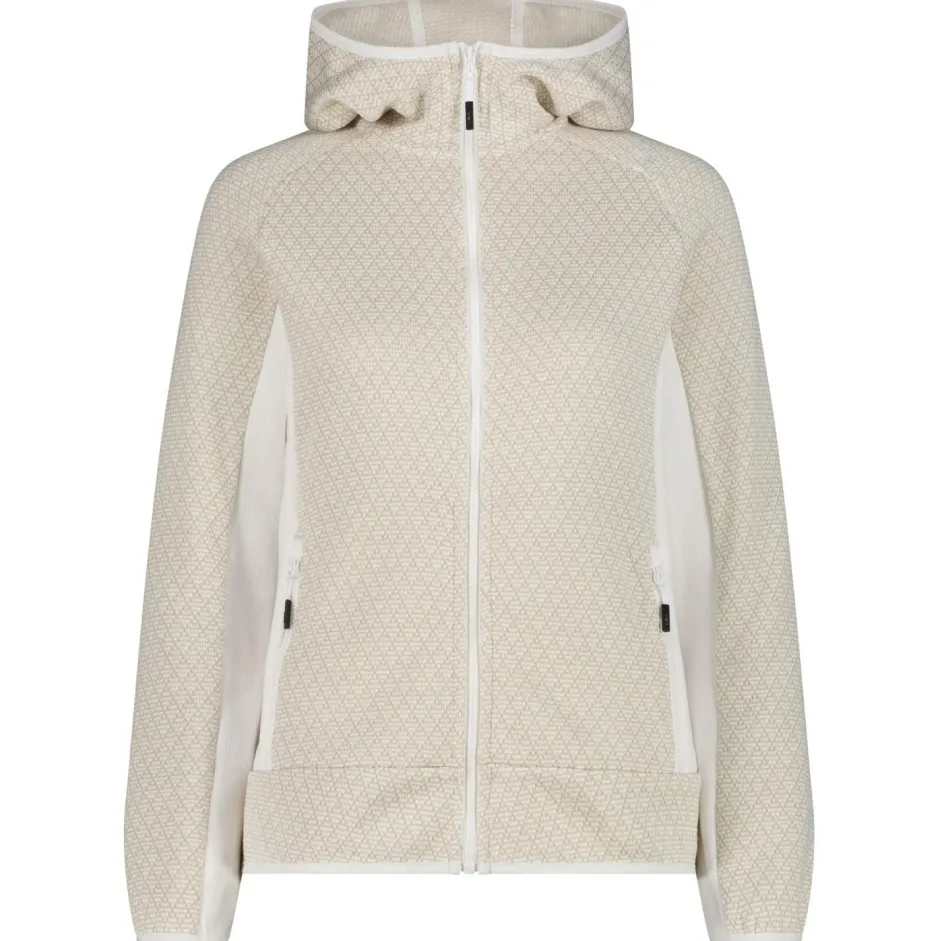 CMP Trekkingbekleidung|Jacken-- Women's Jacket Fix Hood Jacquard Knitted - Fleecejacke