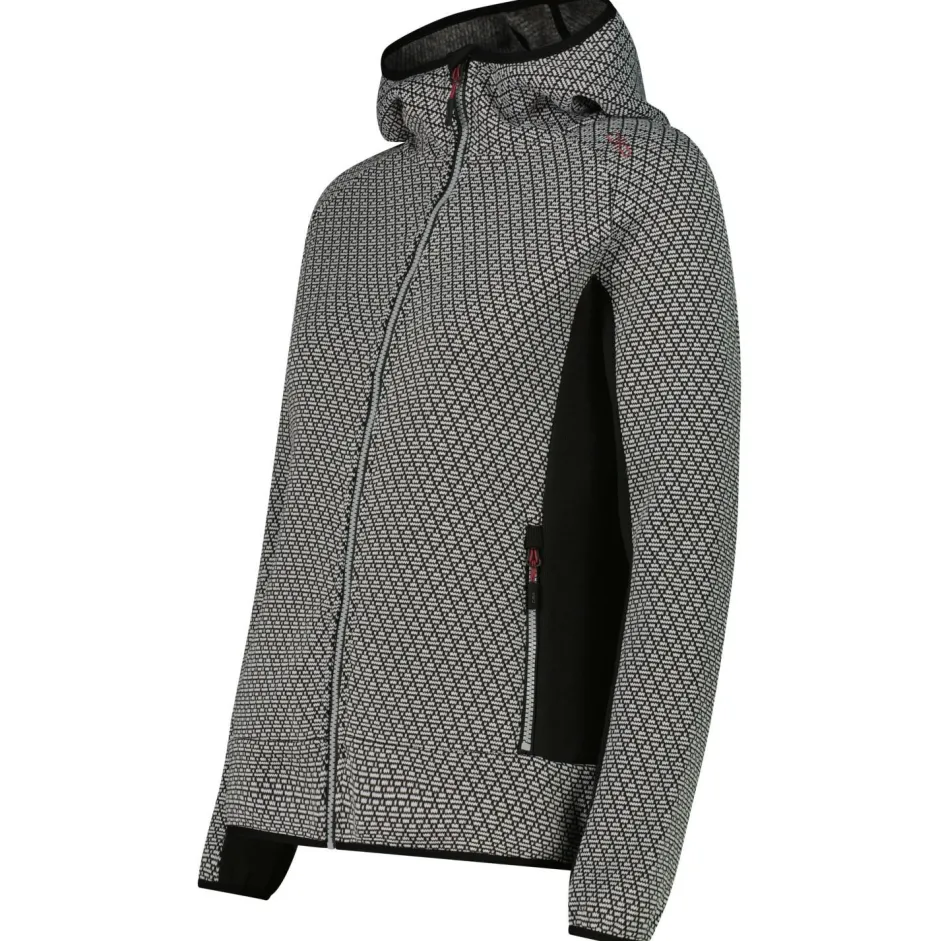 CMP Trekkingbekleidung|Jacken-- Women's Jacket Fix Hood Jacquard Knitted - Fleecejacke