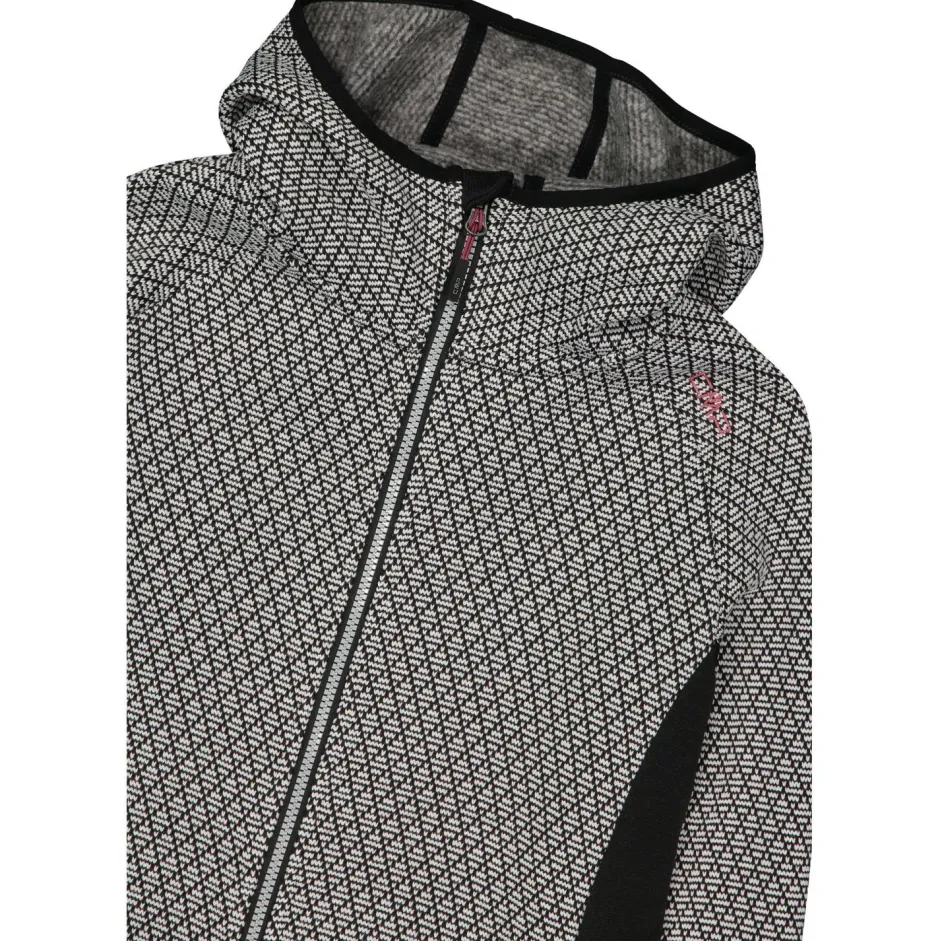 CMP Trekkingbekleidung|Jacken-- Women's Jacket Fix Hood Jacquard Knitted - Fleecejacke