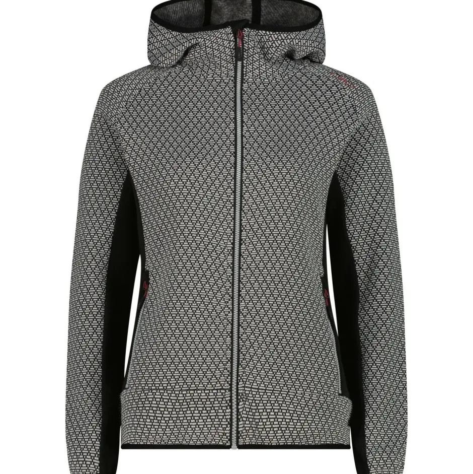 CMP Trekkingbekleidung|Jacken-- Women's Jacket Fix Hood Jacquard Knitted - Fleecejacke