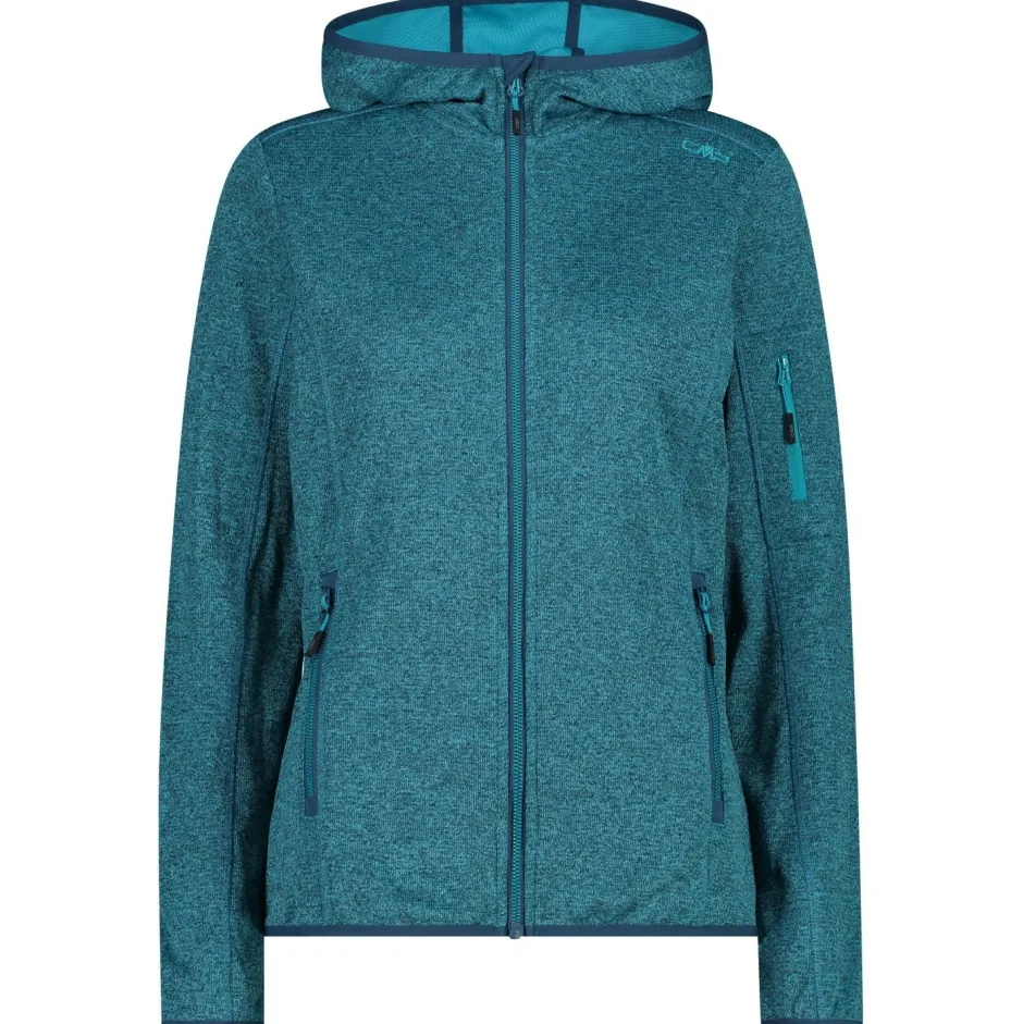 CMP Trekkingbekleidung|Jacken-- Women's Jacket Fix Hood Knitted + Mesh - Fleecejacke