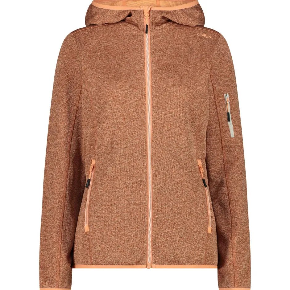 CMP Trekkingbekleidung|Jacken-- Women's Jacket Fix Hood Knitted + Mesh - Fleecejacke