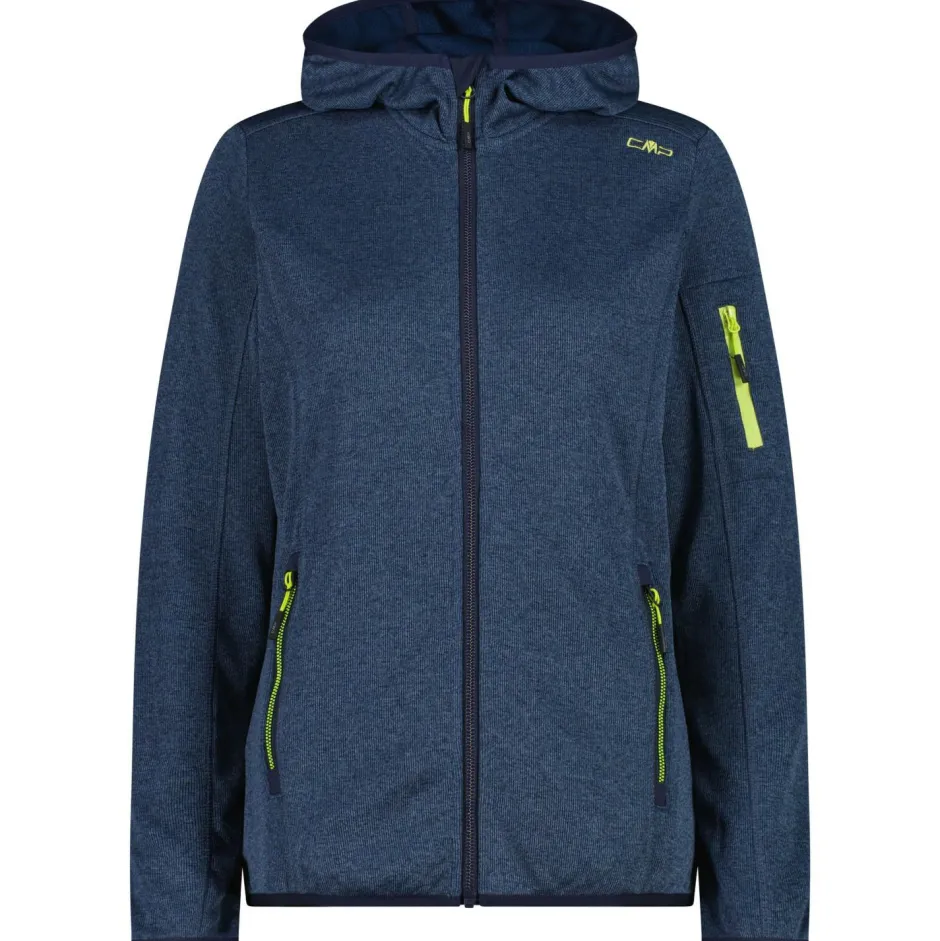 CMP Trekkingbekleidung|Jacken-- Women's Jacket Fix Hood Knitted + Mesh - Fleecejacke