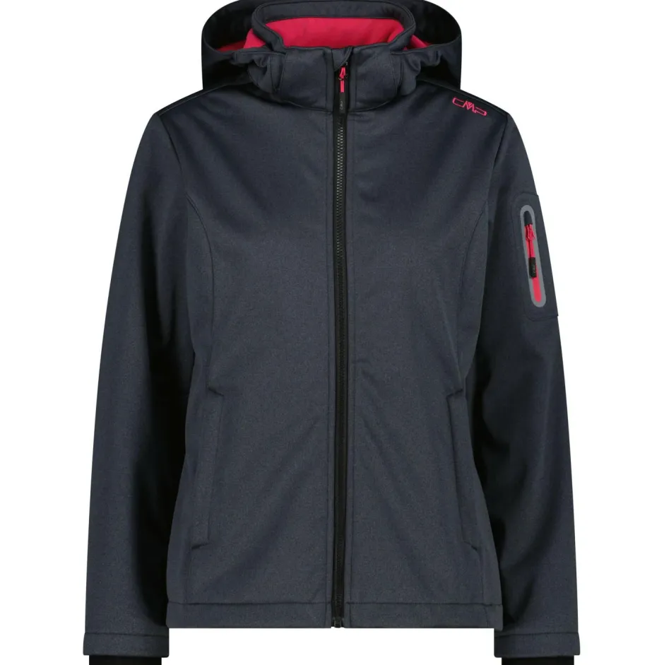 CMP Wanderbekleidung|Jacken-- Women's Jacket Zip Hood Melange Softshell - Softshelljacke
