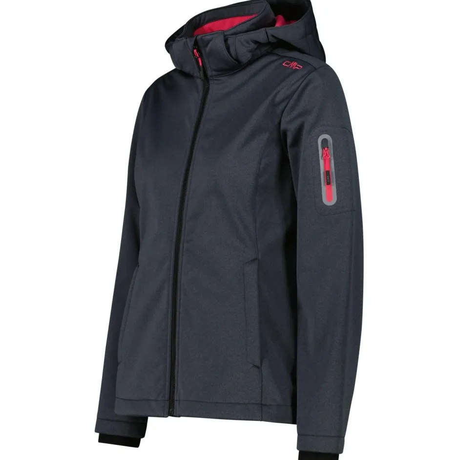 CMP Wanderbekleidung|Jacken-- Women's Jacket Zip Hood Melange Softshell - Softshelljacke