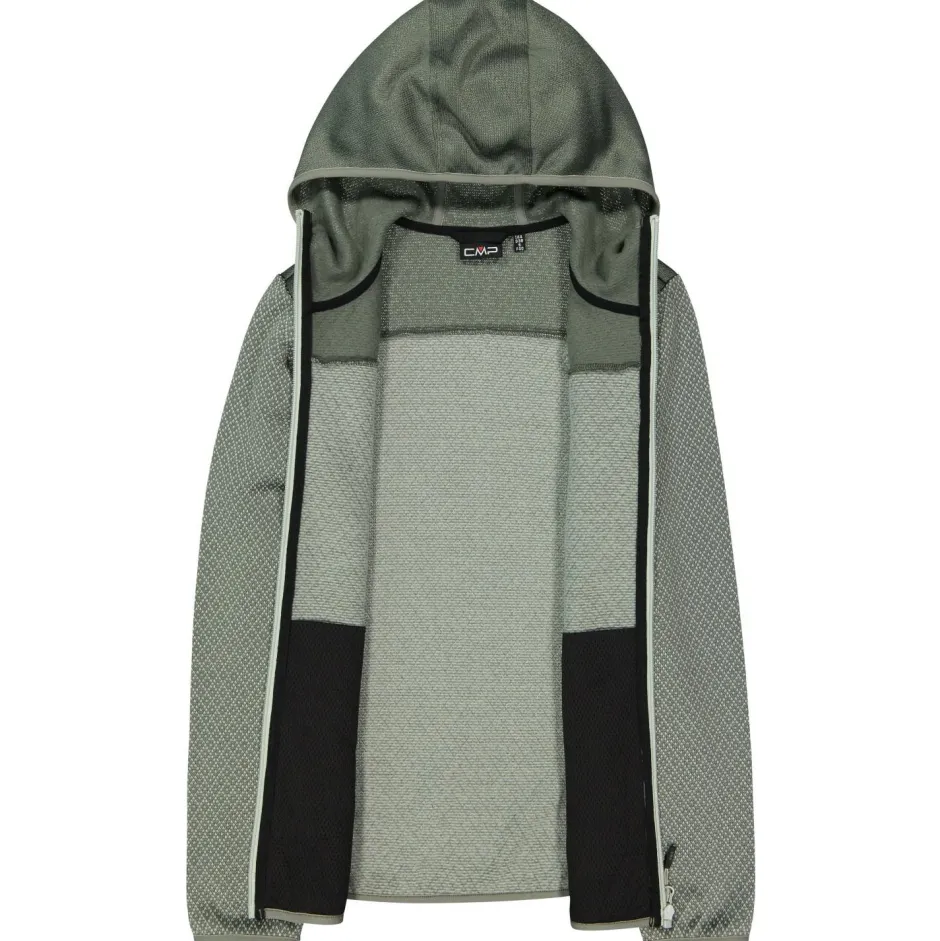 CMP - Women's Jacquard Knit Jacket Fix Hood - Fleecejacke