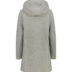 CMP - Women's Parka Fix Hood Bonded Knitted w. Fur - Fleecejacke