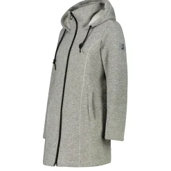 CMP - Women's Parka Fix Hood Bonded Knitted w. Fur - Fleecejacke