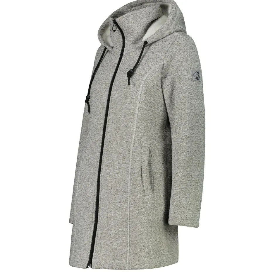CMP - Women's Parka Fix Hood Bonded Knitted w. Fur - Fleecejacke