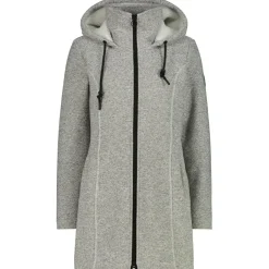 CMP - Women's Parka Fix Hood Bonded Knitted w. Fur - Fleecejacke