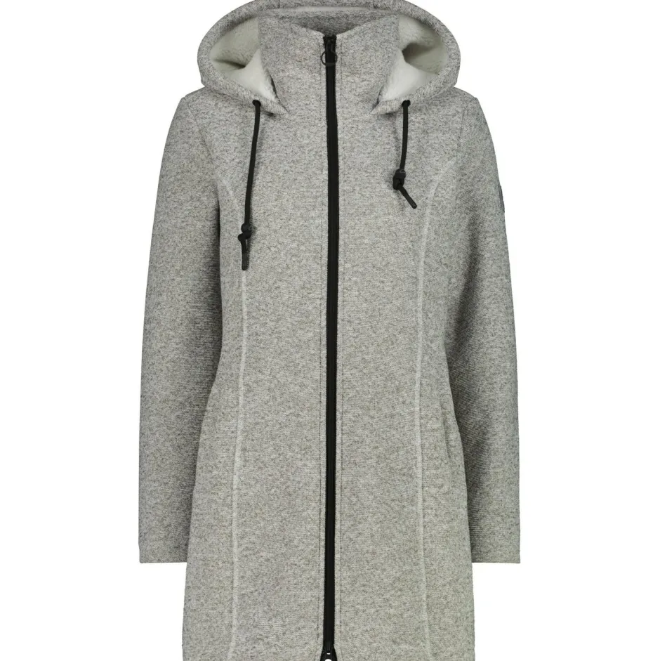 CMP - Women's Parka Fix Hood Bonded Knitted w. Fur - Fleecejacke