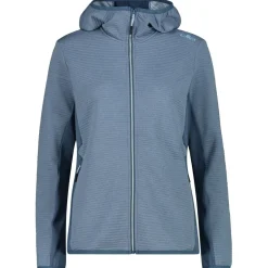 CMP - Women's Striped Jacquard Jacket Fix Hood - Fleecejacke