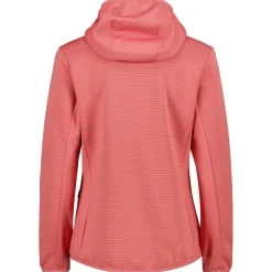 CMP - Women's Striped Jacquard Jacket Fix Hood - Fleecejacke