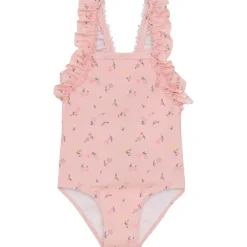 Color Kids Bademode-- Kid's Swimsuit with Frills AOP - Badeanzug