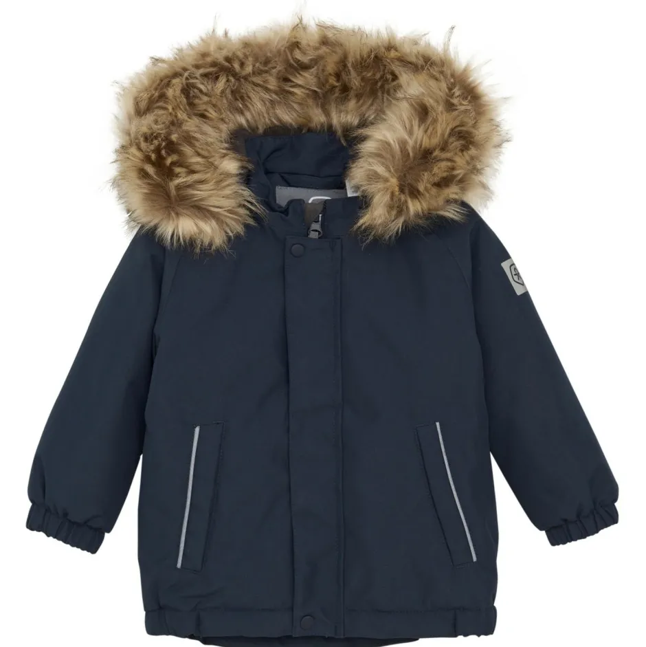 Kinder Color Kids - Baby's Parka with Fake Fur - Winterjacke