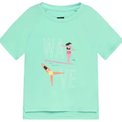 - Girl's T-Shirt with Print S/S - Funktionsshirt < Color Kids Sale