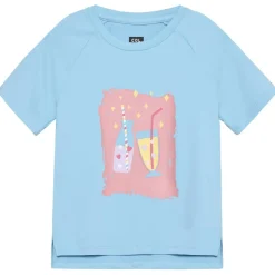- Girl's T-Shirt with Print S/S - Funktionsshirt < Color Kids Sale