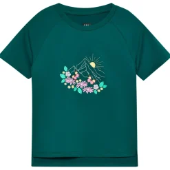 - Girl's T-Shirt with Print S/S - Funktionsshirt < Color Kids Sale