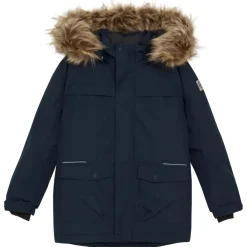 Color Kids - Kid's Parka with Fake Fur - Parka Total Eclipse Sale