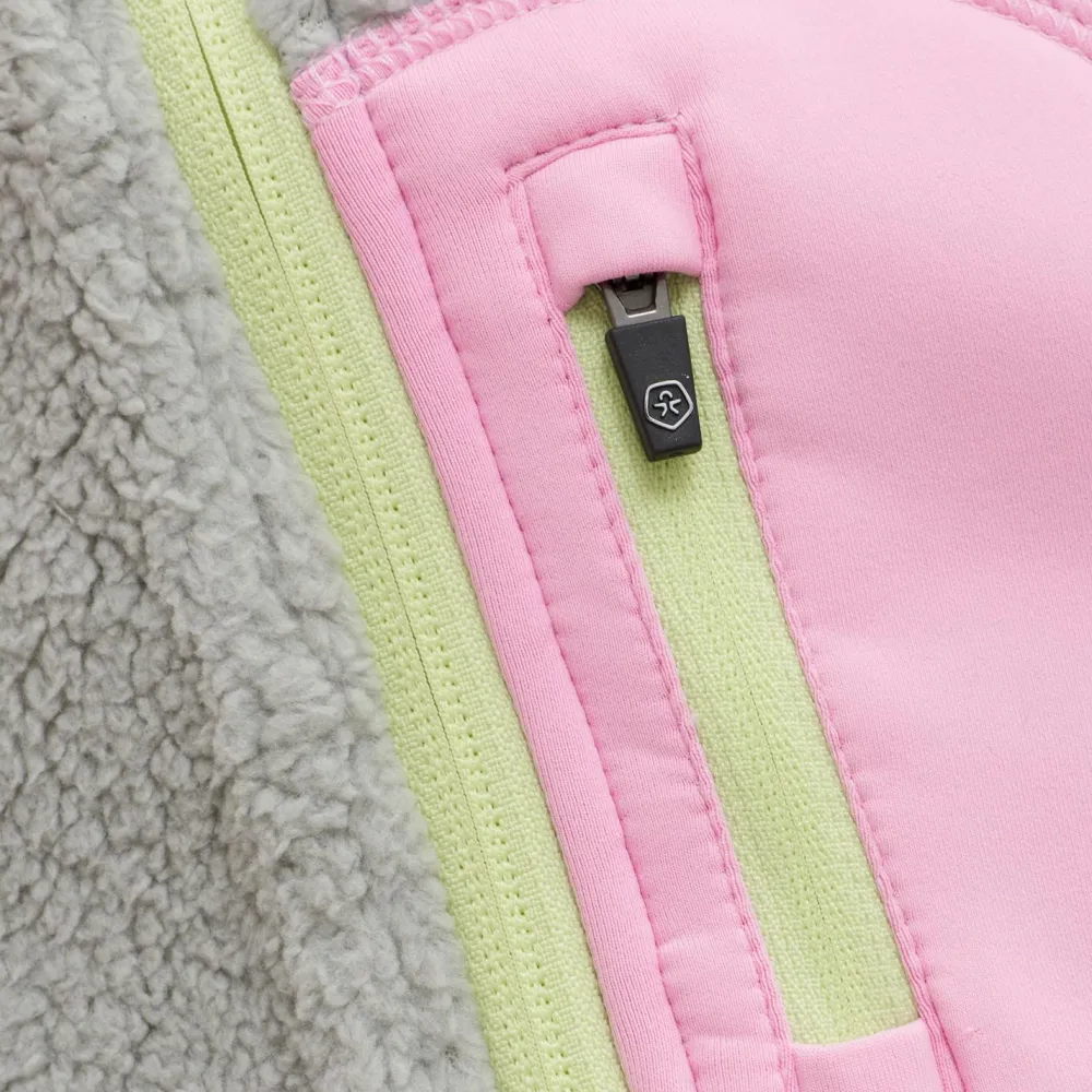 - Kid's Teddy Jacket with Fleece Sleeves - Fleecejacke < Color Kids Outlet